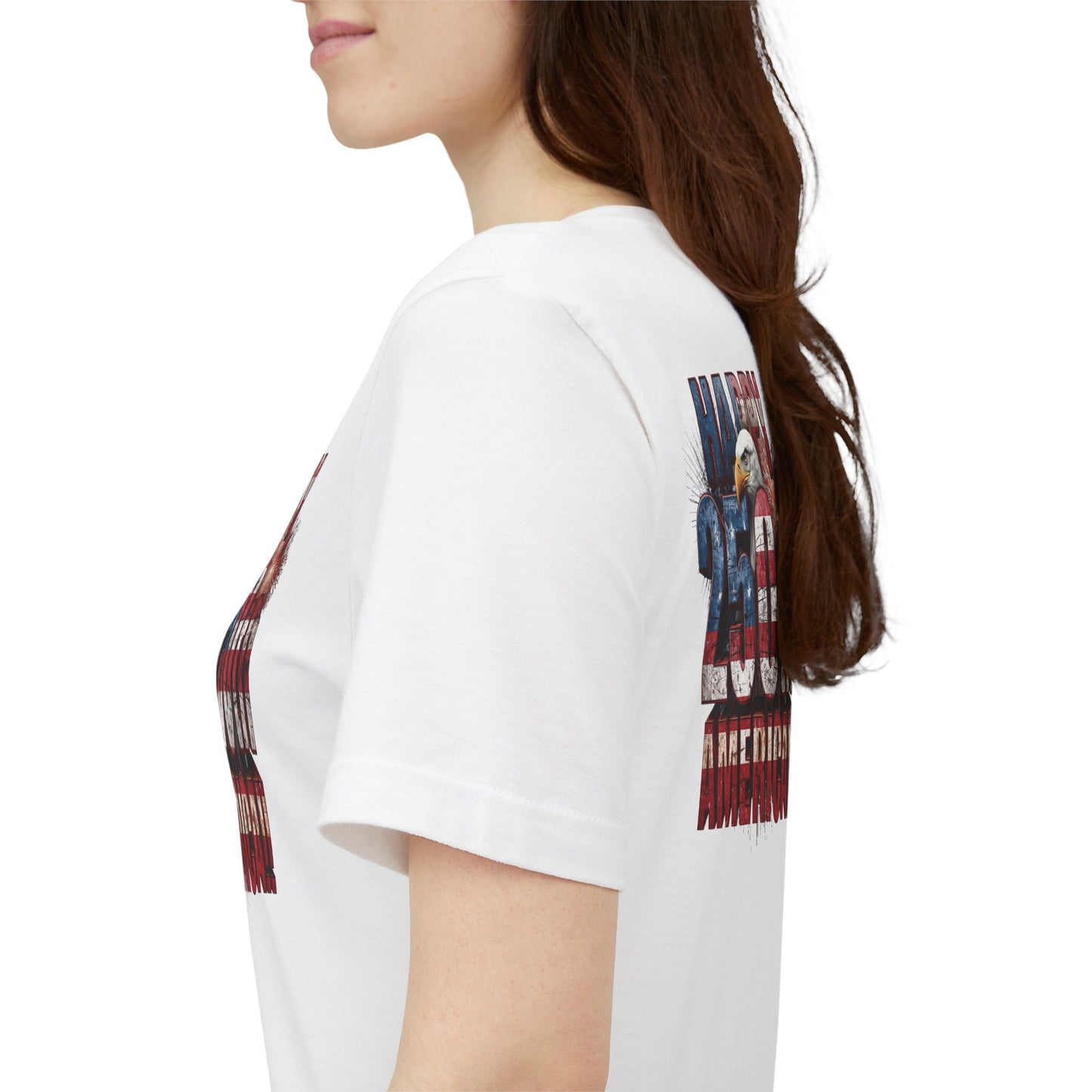 Happy 250th Birthday America T-Shirt | Patriotic Bald Eagle USA Flag Tee | 1776–2026