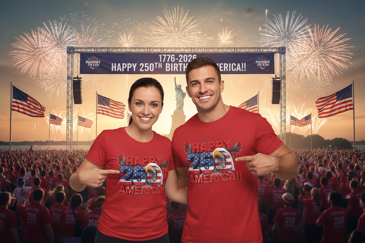 Happy 250th Birthday America T-Shirt | Patriotic Bald Eagle 4th of July Tee | 1776-2026 | XS-4XL