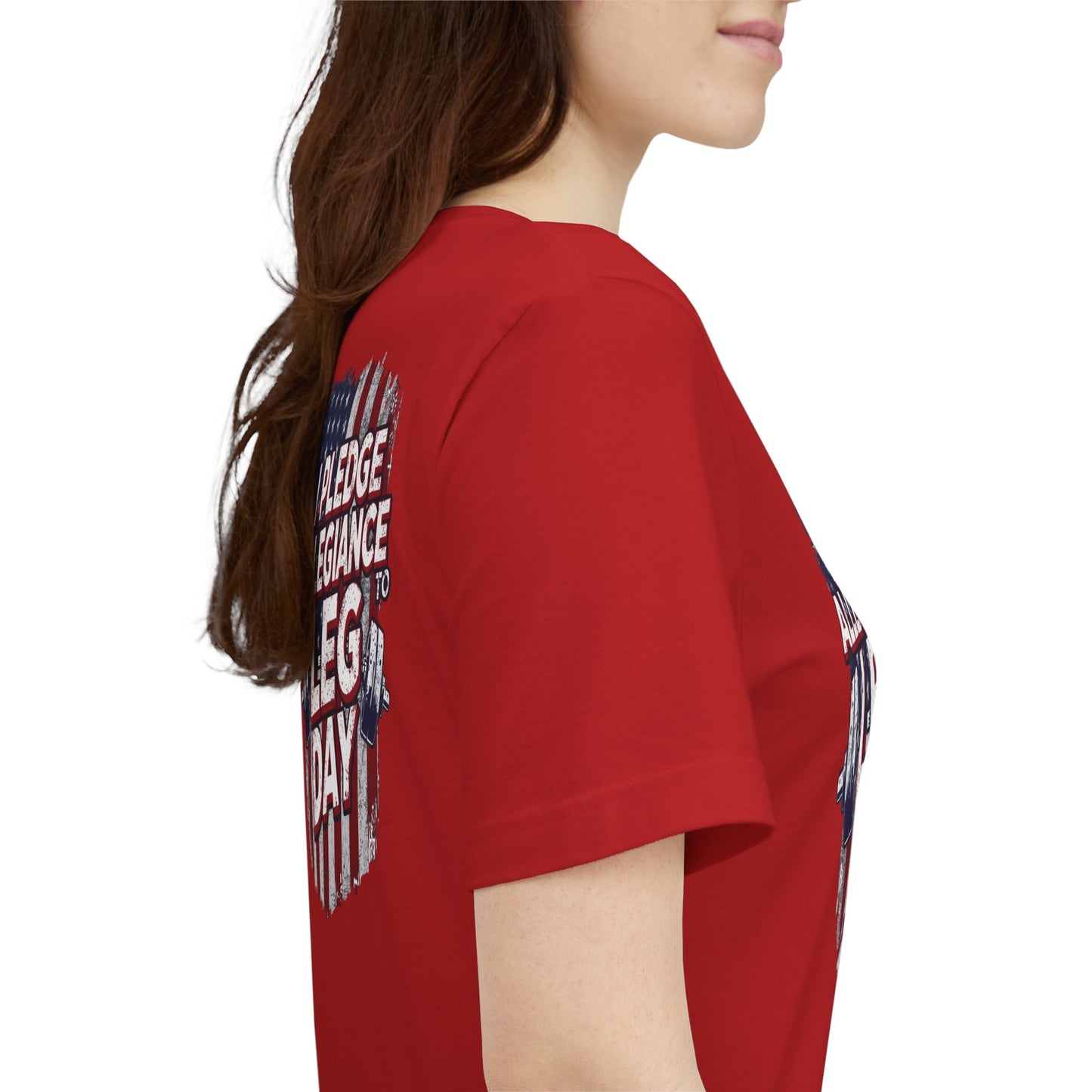 I Pledge Allegiance to Leg Day Shirt | Patriotic Gym Tee