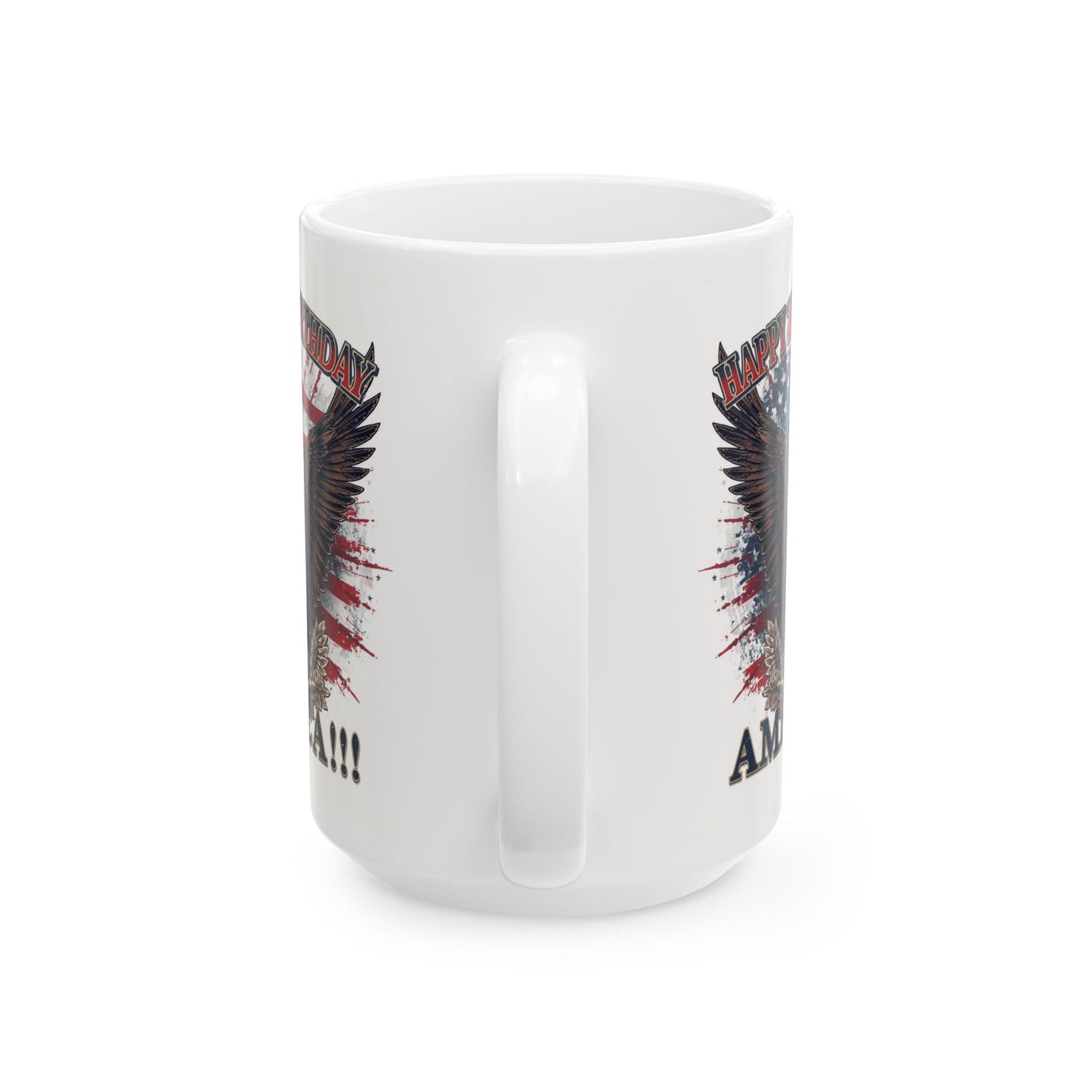 Happy 250th Birthday America Mug | Patriotic Eagle Coffee Cup