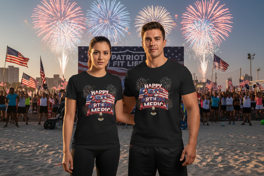 Happy 250th Birthday America Fireworks Eagle T-Shirt | July 4th