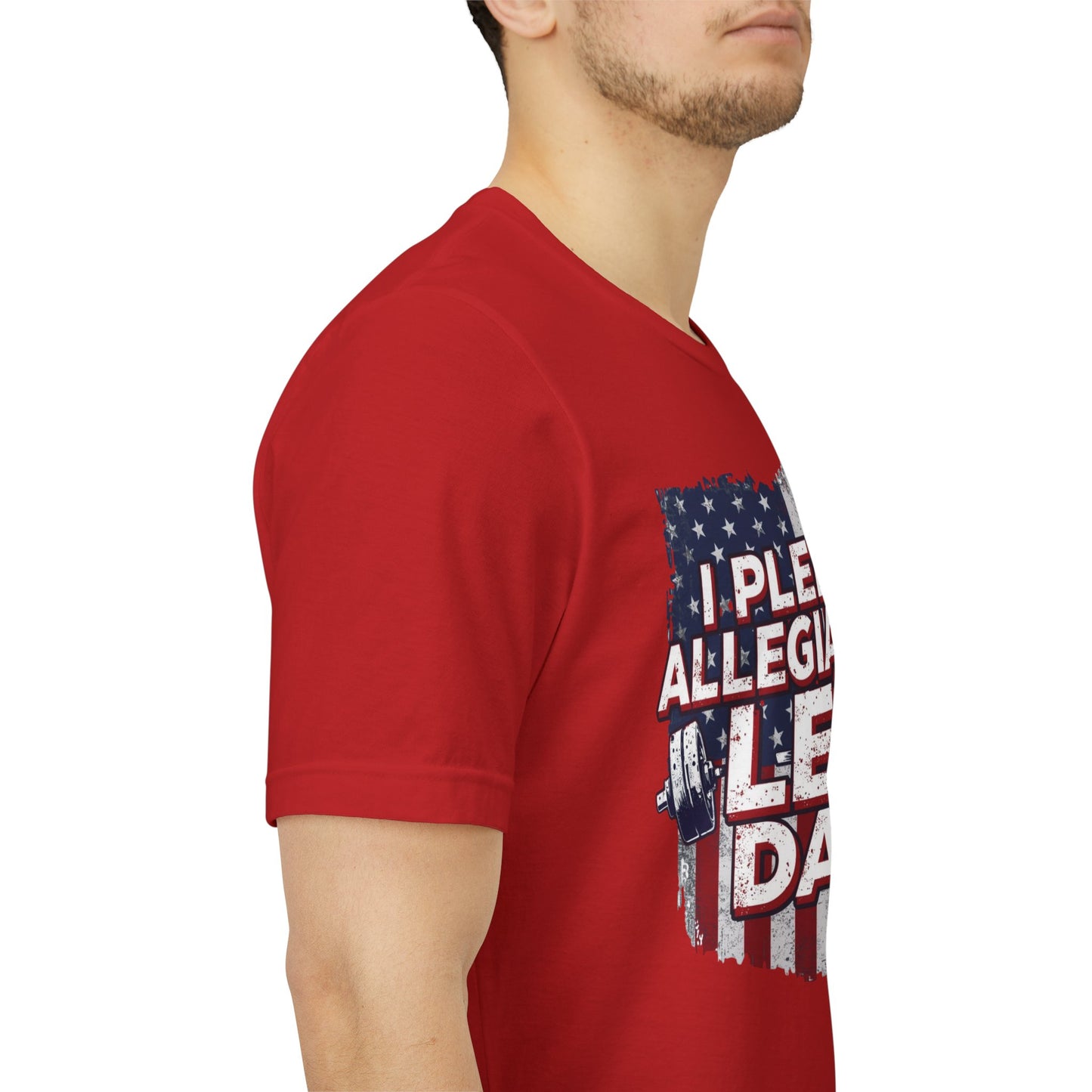 I Pledge Allegiance to Leg Day Shirt | Patriotic Gym Tee