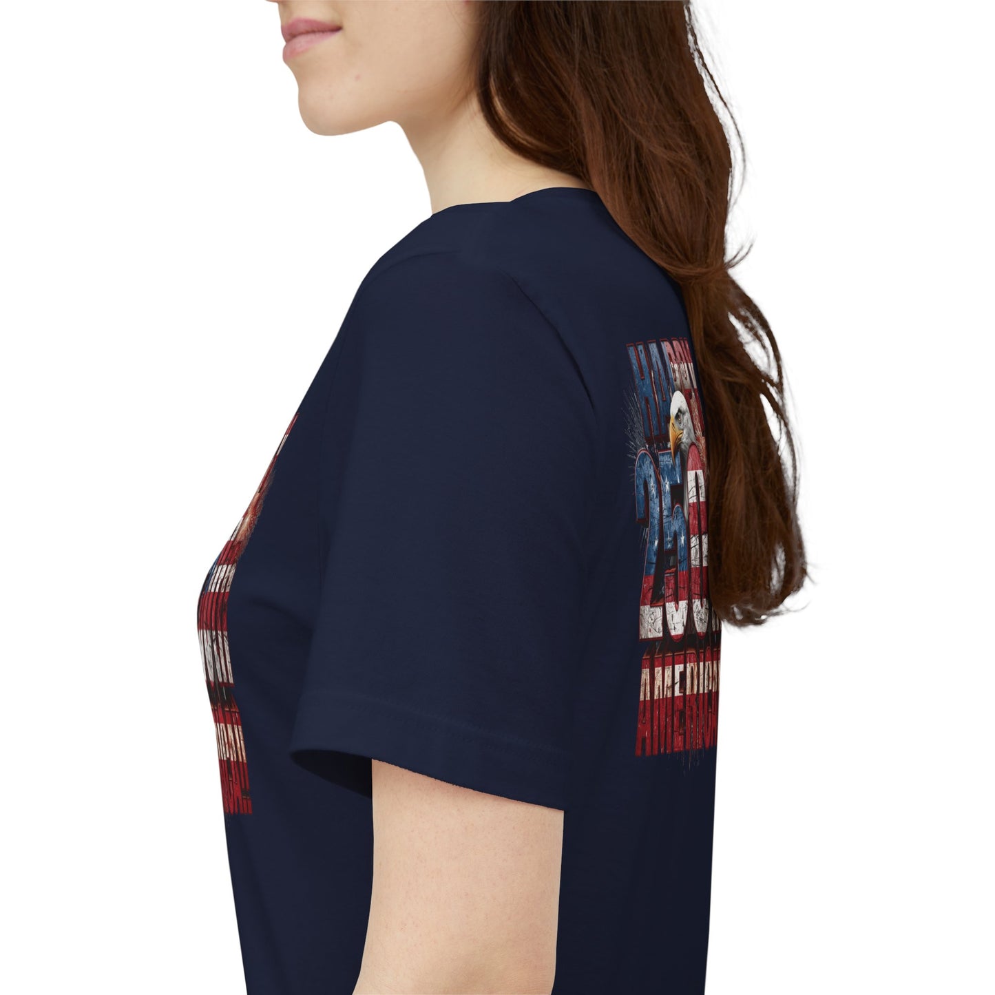 Happy 250th Birthday America T-Shirt | Patriotic Bald Eagle USA Flag Tee | 1776–2026