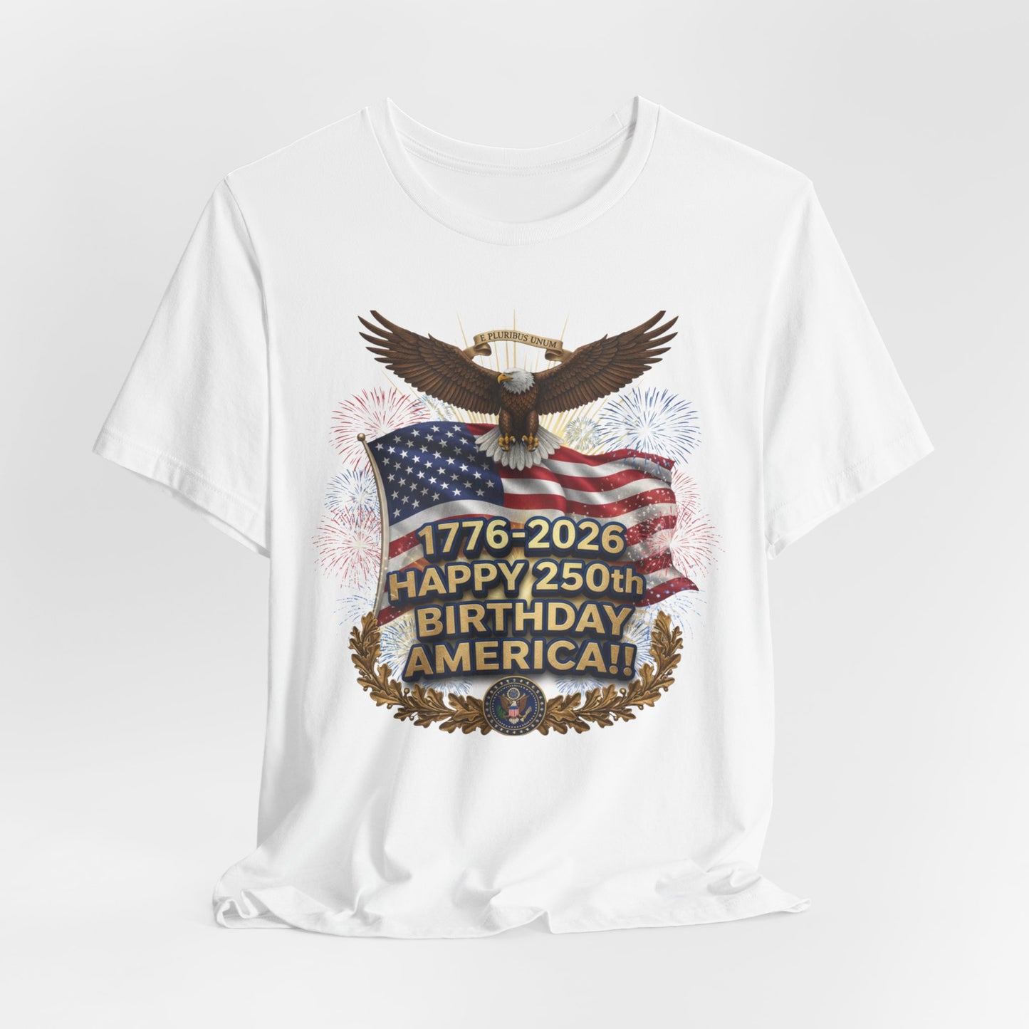 Happy 250th Birthday America T-Shirt – 1776-2026 Patriotic Eagle Flag Tee