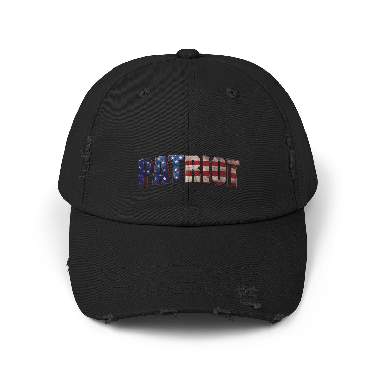Distressed Patriot Baseball Cap - American Flag Hat