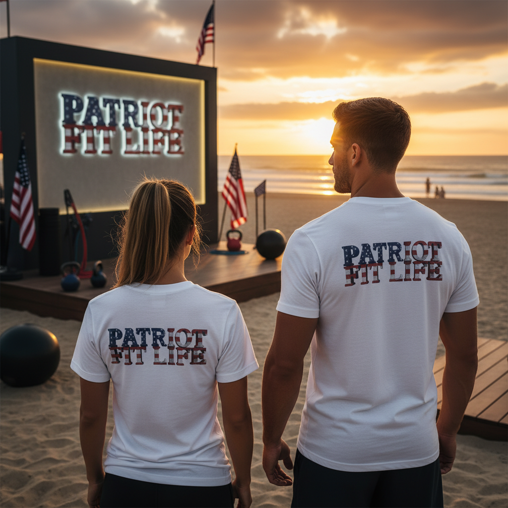 Patriot Fit Life American Flag T-Shirt | Lightweight Fitness Tee