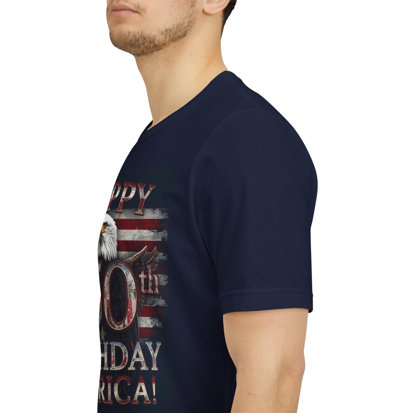 Happy 250th Birthday America T-Shirt | Patriotic Eagle & Flag Tee | 1776–2026
