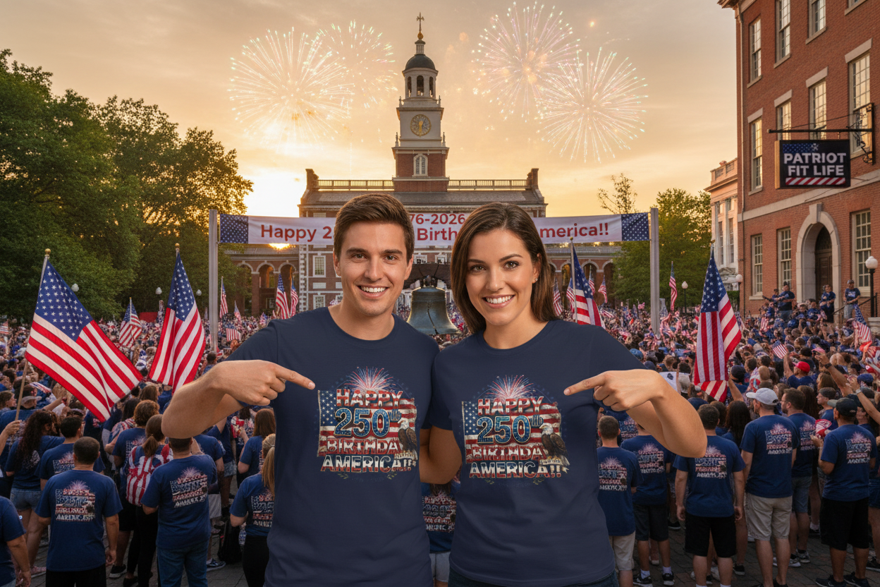 1776–2026 America 250th Birthday T-Shirt | Patriotic Eagle & Flag Tee | July 4th 2026 Commemorative
