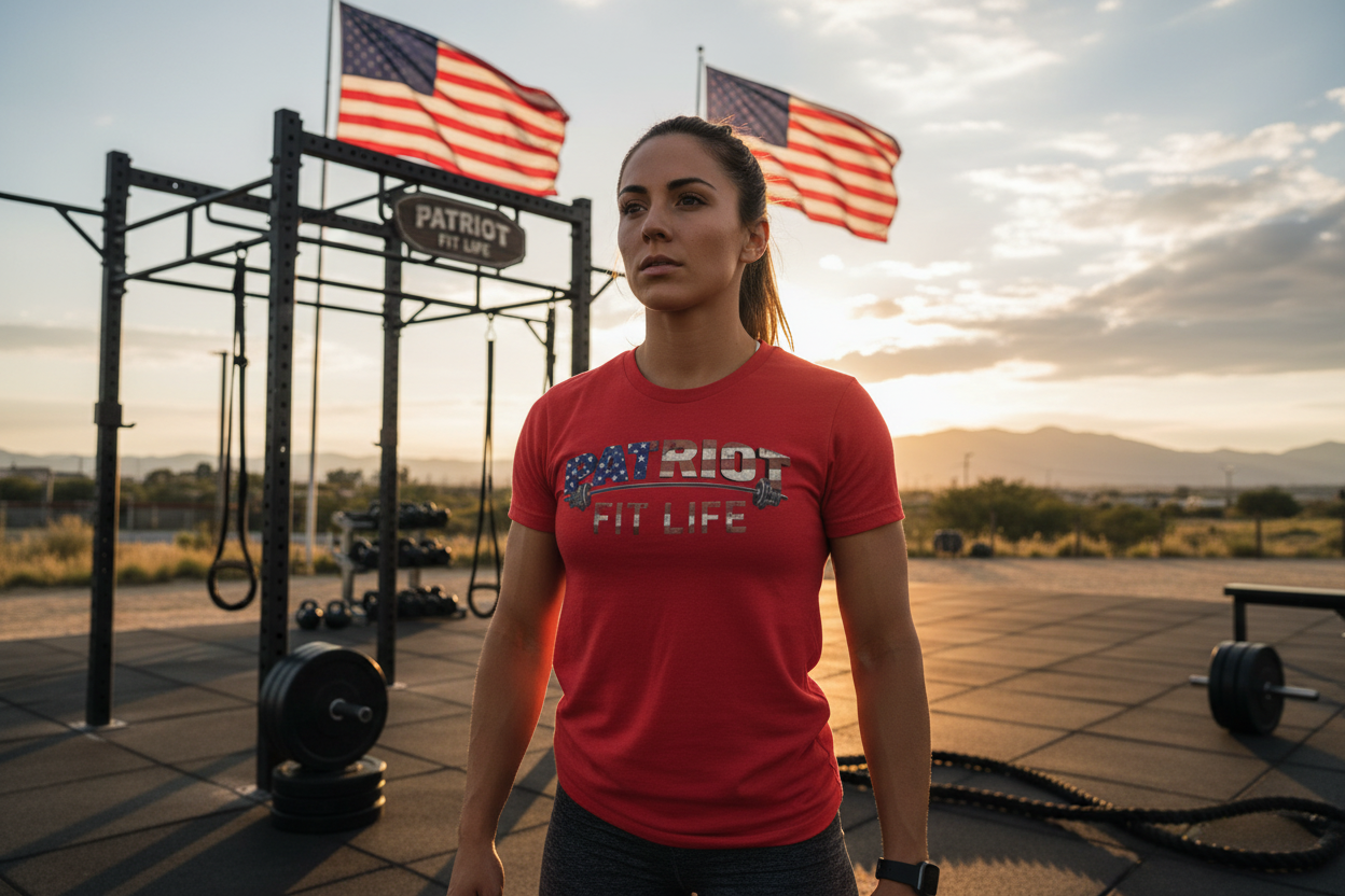 Patriot Fit Life T-Shirt | Premium American Flag Fitness Tee