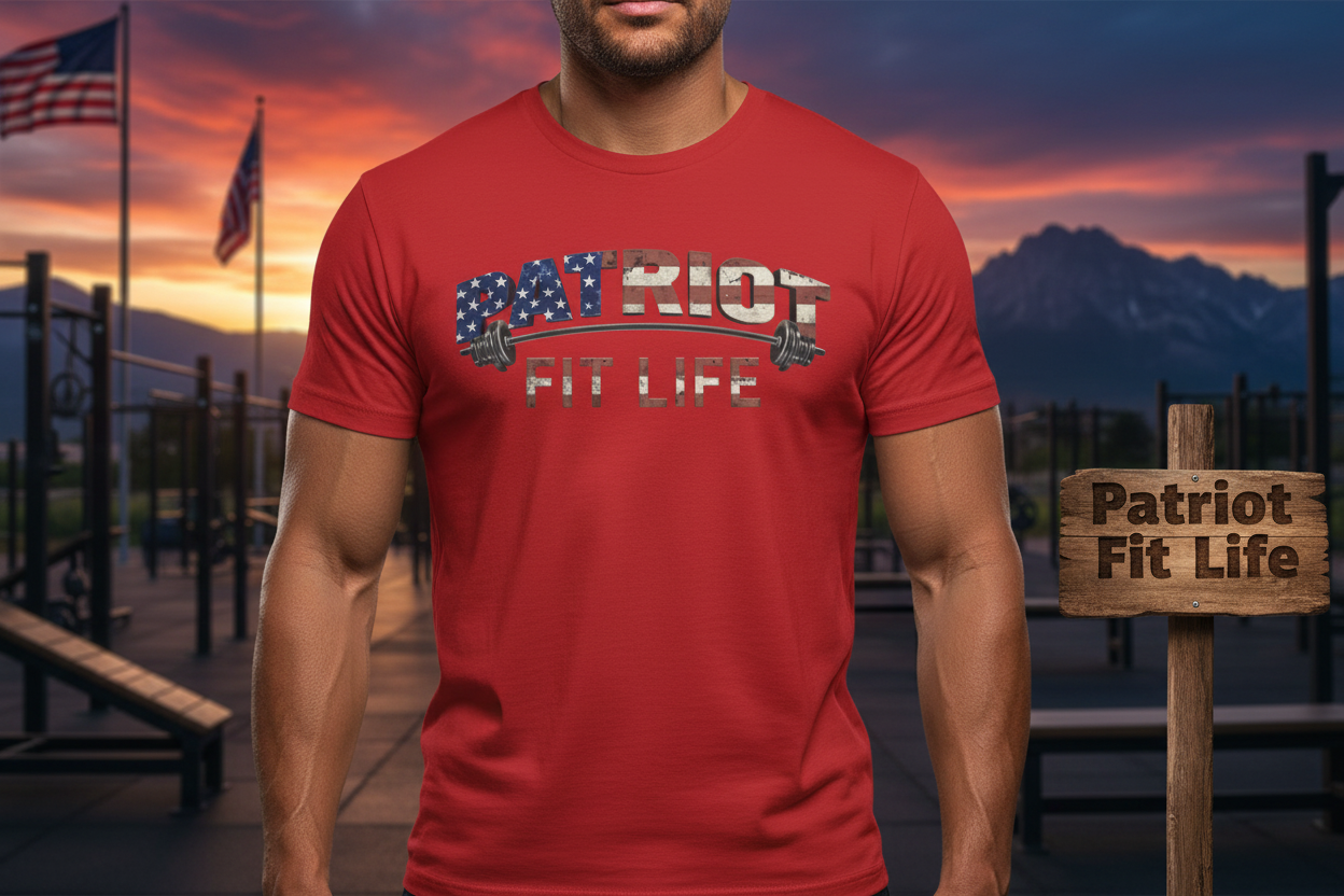 Patriot Fit Life T-Shirt | Premium American Flag Fitness Tee