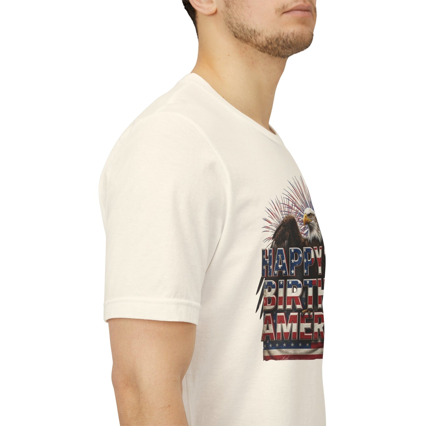 Happy 250th Birthday America T-Shirt | Patriotic Eagle & Flag Tee | Bella Canvas | XS-4XL