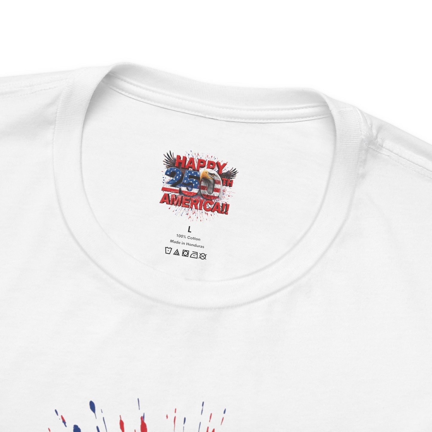 Happy 250th Birthday America T-Shirt | Patriotic Bald Eagle 4th of July Tee | 1776-2026 | XS-4XL