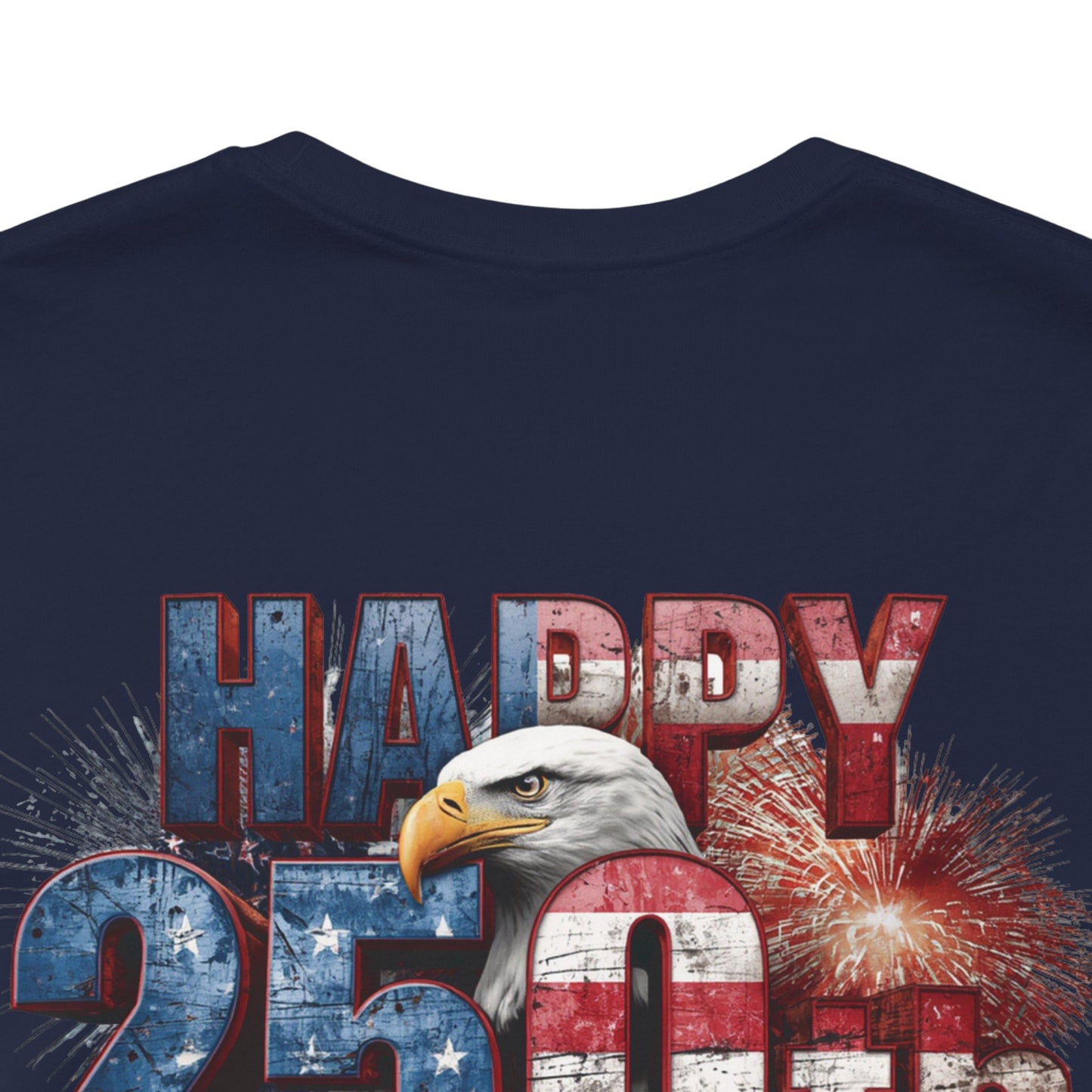 Happy 250th Birthday America T-Shirt | Patriotic Bald Eagle USA Flag Tee | 1776–2026