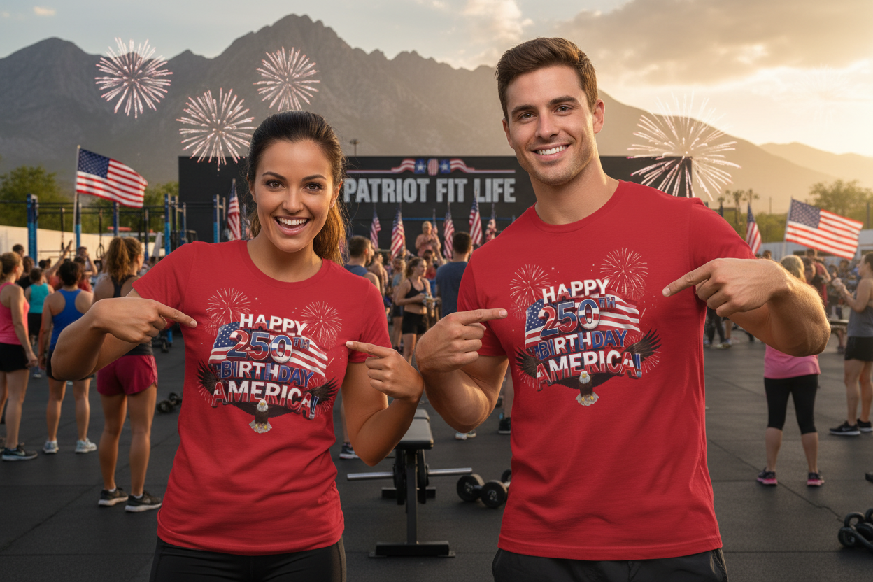 Happy 250th Birthday America Fireworks Eagle T-Shirt | July 4th