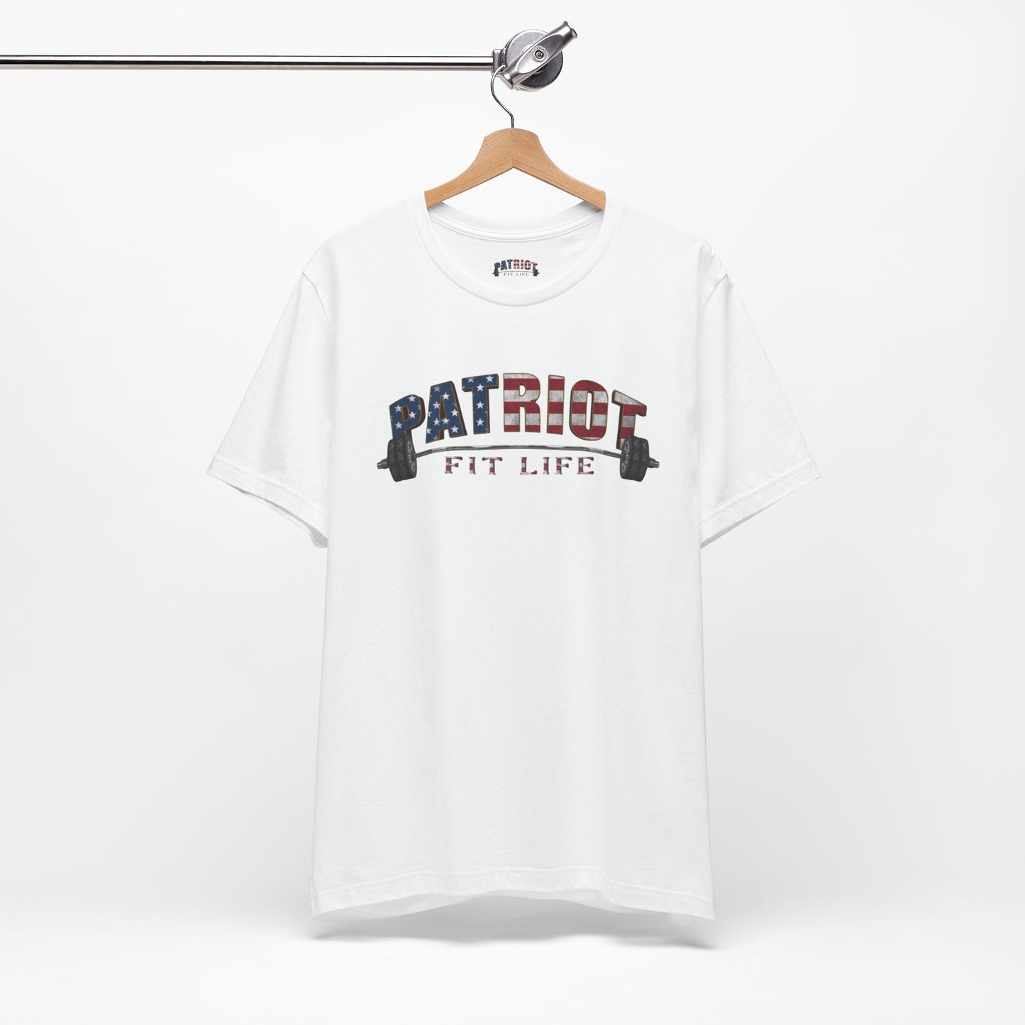 Patriot Fit Life T-Shirt | American Flag Weightlifting Gym Tee