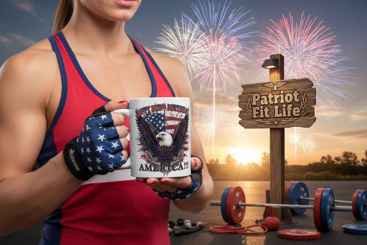 Happy 250th Birthday America Mug | Patriotic Eagle Coffee Cup