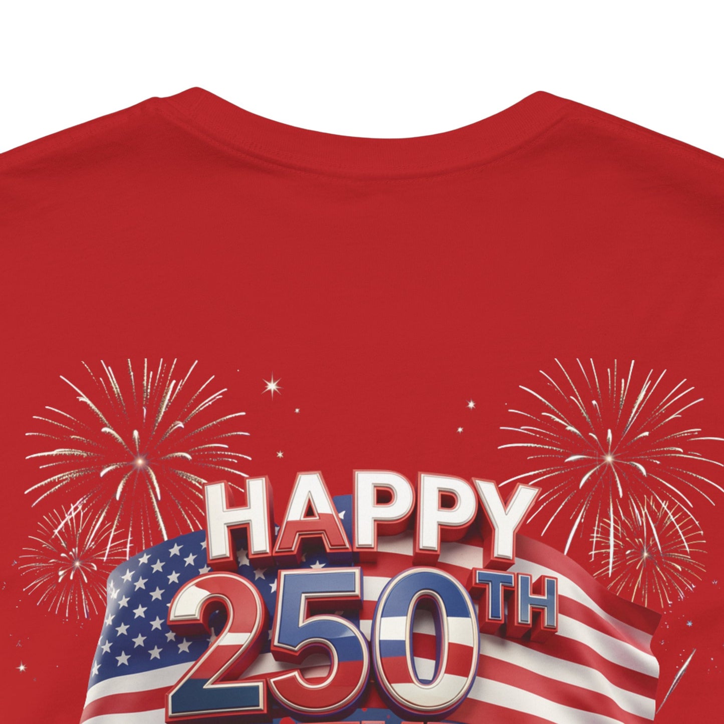 Happy 250th Birthday America Fireworks Eagle T-Shirt | July 4th