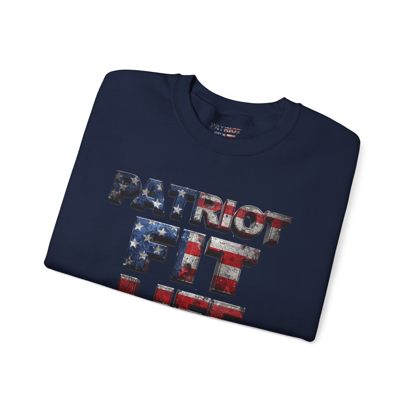 Patriot Fit Life Crewneck Sweatshirt - American Flag Graphic Pullover