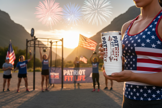Patriot Fit Life 20oz Ringneck Tumbler  American Flag Insulated Travel Mug