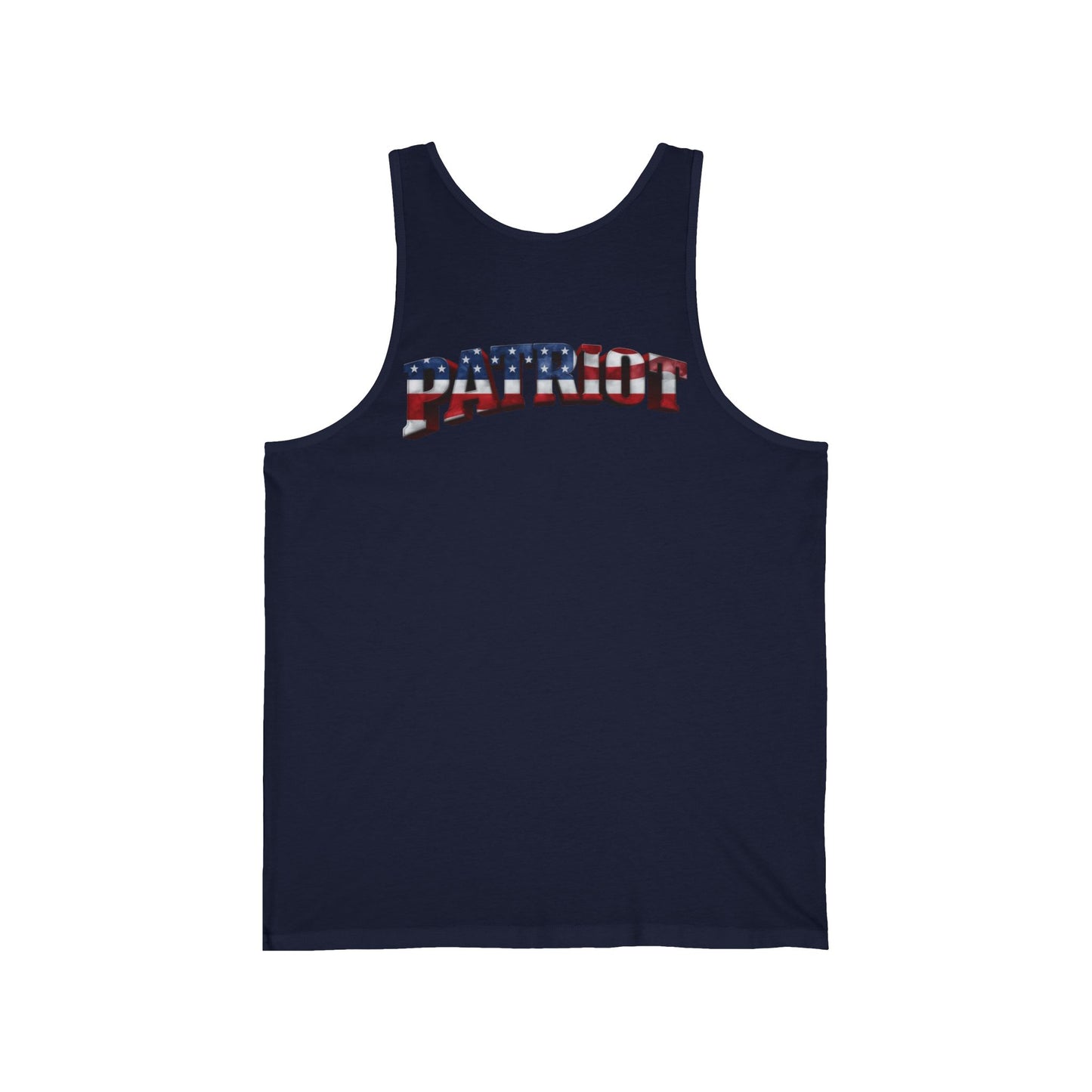 Patriot American Flag Tank Top - PATRIOT Chest Print Graphic Tee