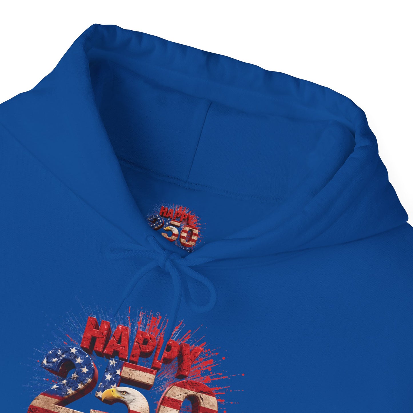 Happy 250th Birthday America Hoodie | Patriotic Eagle & Flag Sweatshirt | Gildan | S-5XL | 1776-2026