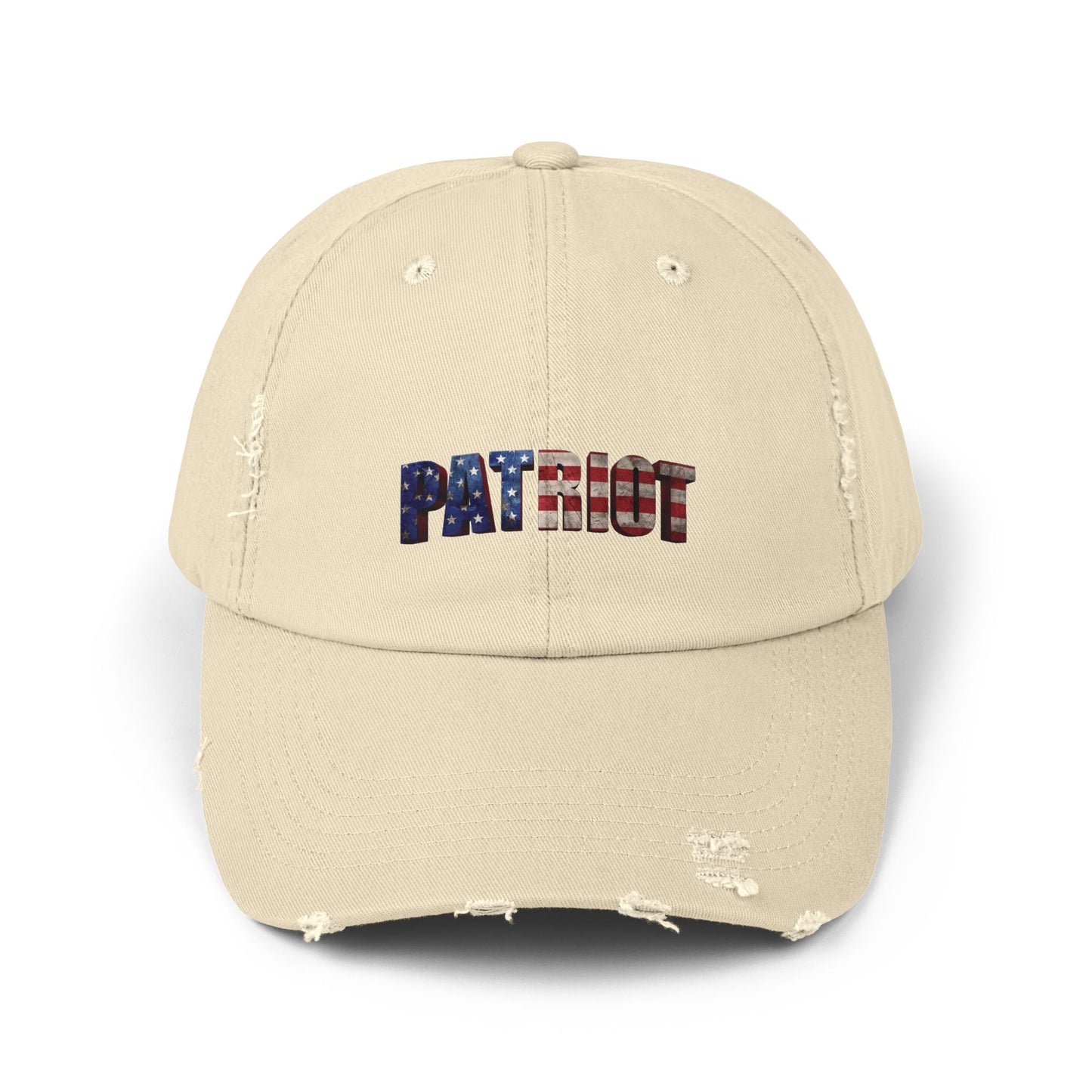 Distressed Patriot Baseball Cap - American Flag Hat