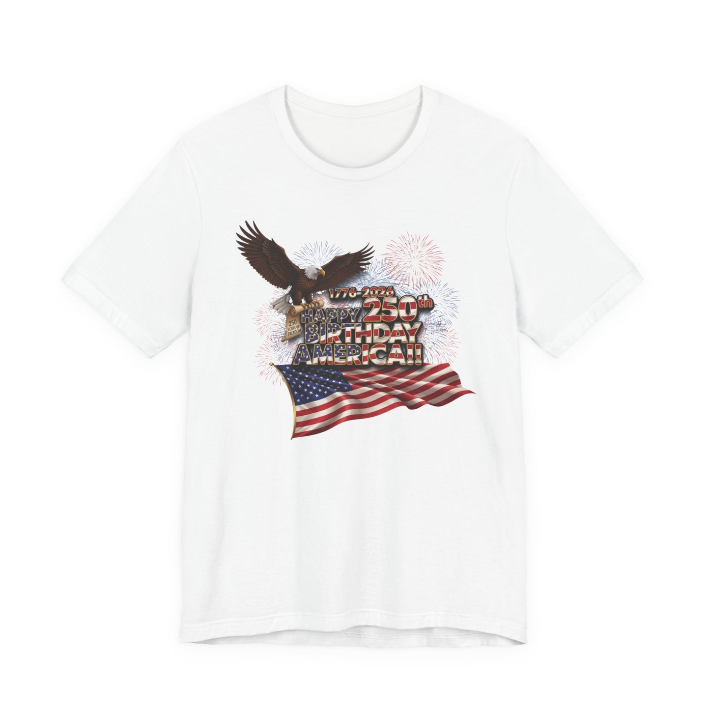 God Bless America T-Shirt | Patriotic Eagle & Flag Tee | Bella Canvas | XS-4XL | July 4th 2026