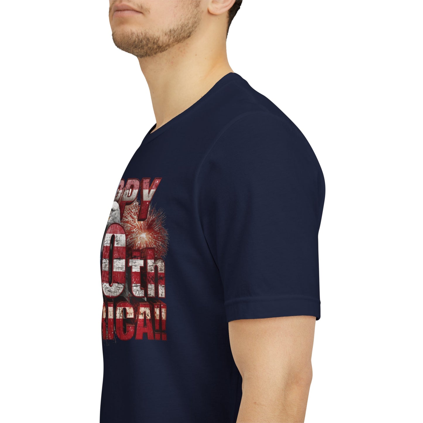 Happy 250th Birthday America T-Shirt | Patriotic Bald Eagle USA Flag Tee | 1776–2026