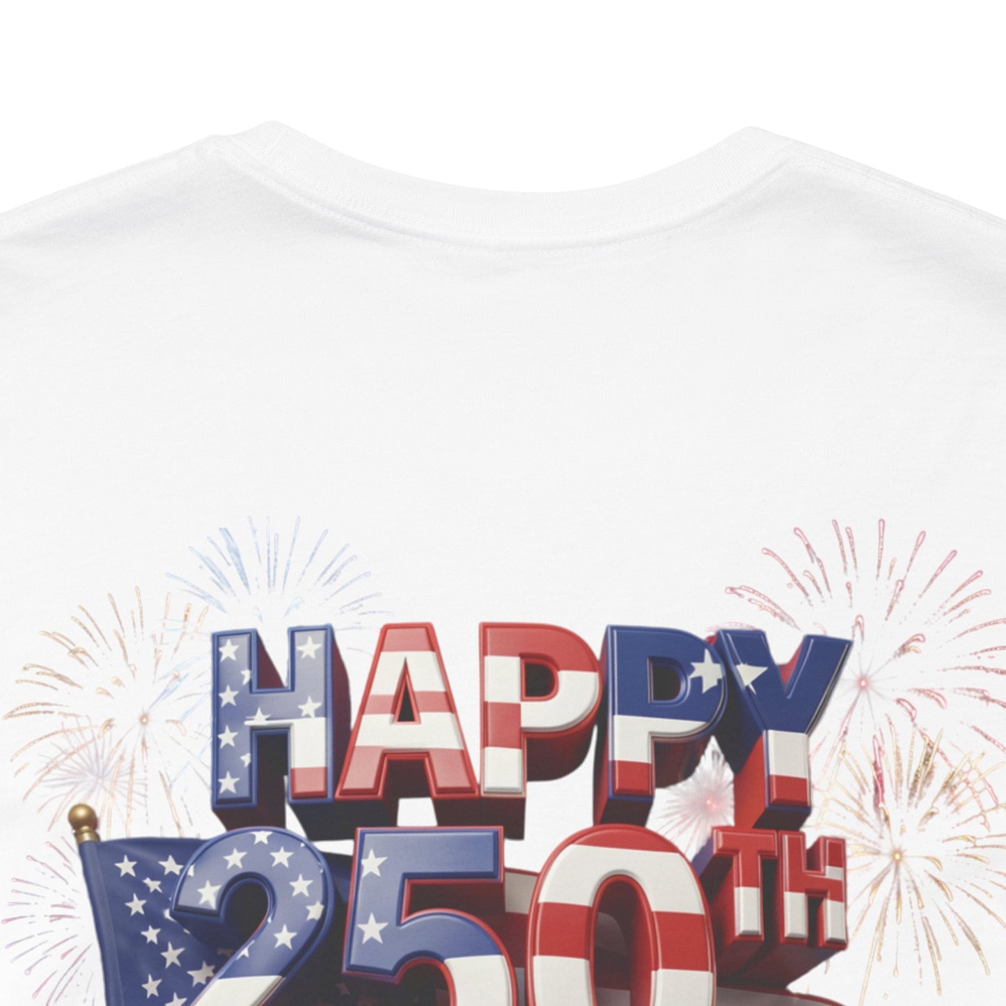America 250th Birthday Eagle Fireworks T-Shirt | Patriotic Tee