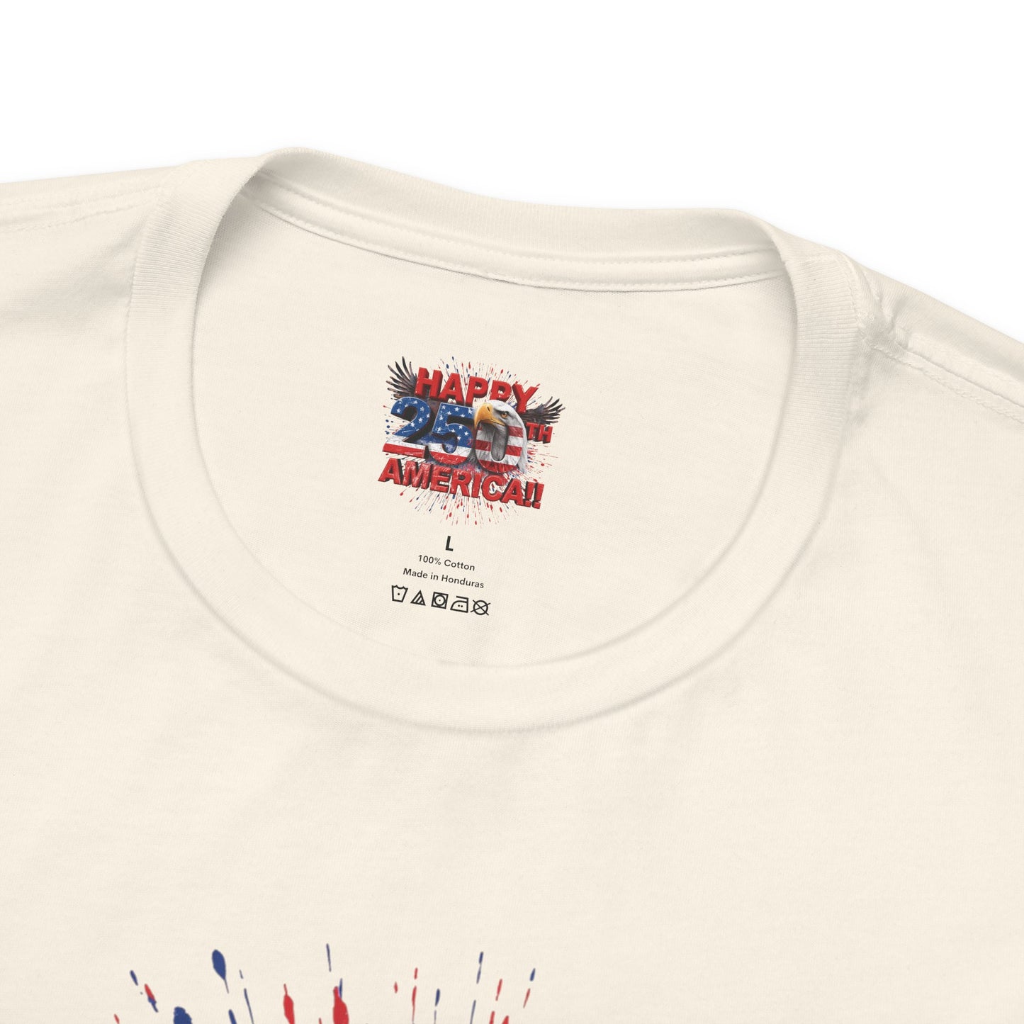 Happy 250th Birthday America T-Shirt | Patriotic Bald Eagle 4th of July Tee | 1776-2026 | XS-4XL