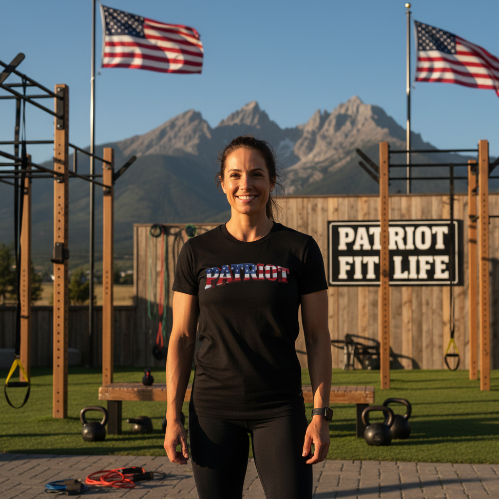 Patriot Graphic Tee - American Flag Short Sleeve T-Shirt
