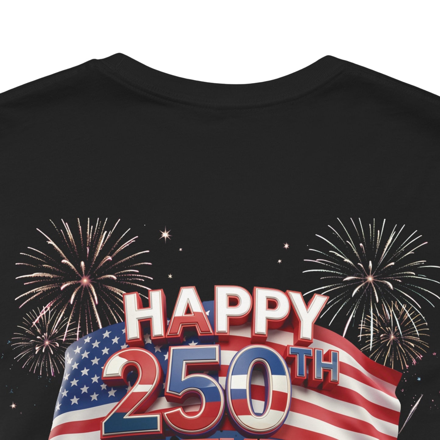 Happy 250th Birthday America Fireworks Eagle T-Shirt | July 4th