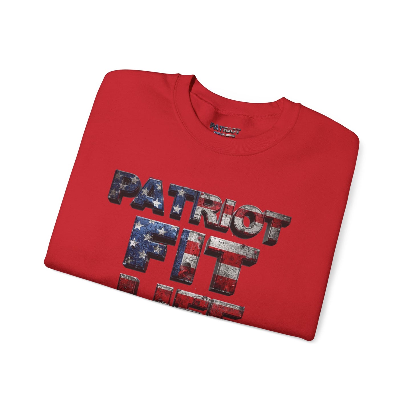 Patriot Fit Life Crewneck Sweatshirt - American Flag Graphic Pullover
