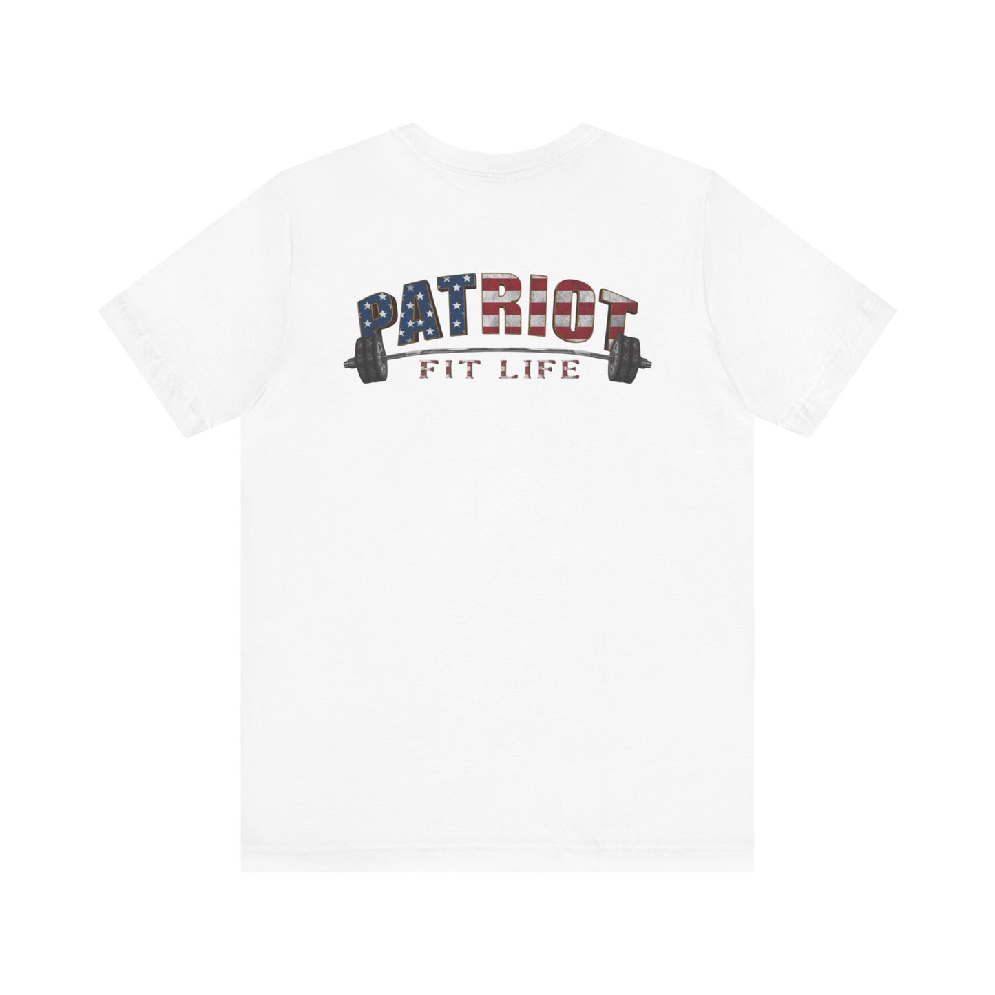 Patriot Fit Life T-Shirt | American Flag Weightlifting Gym Tee