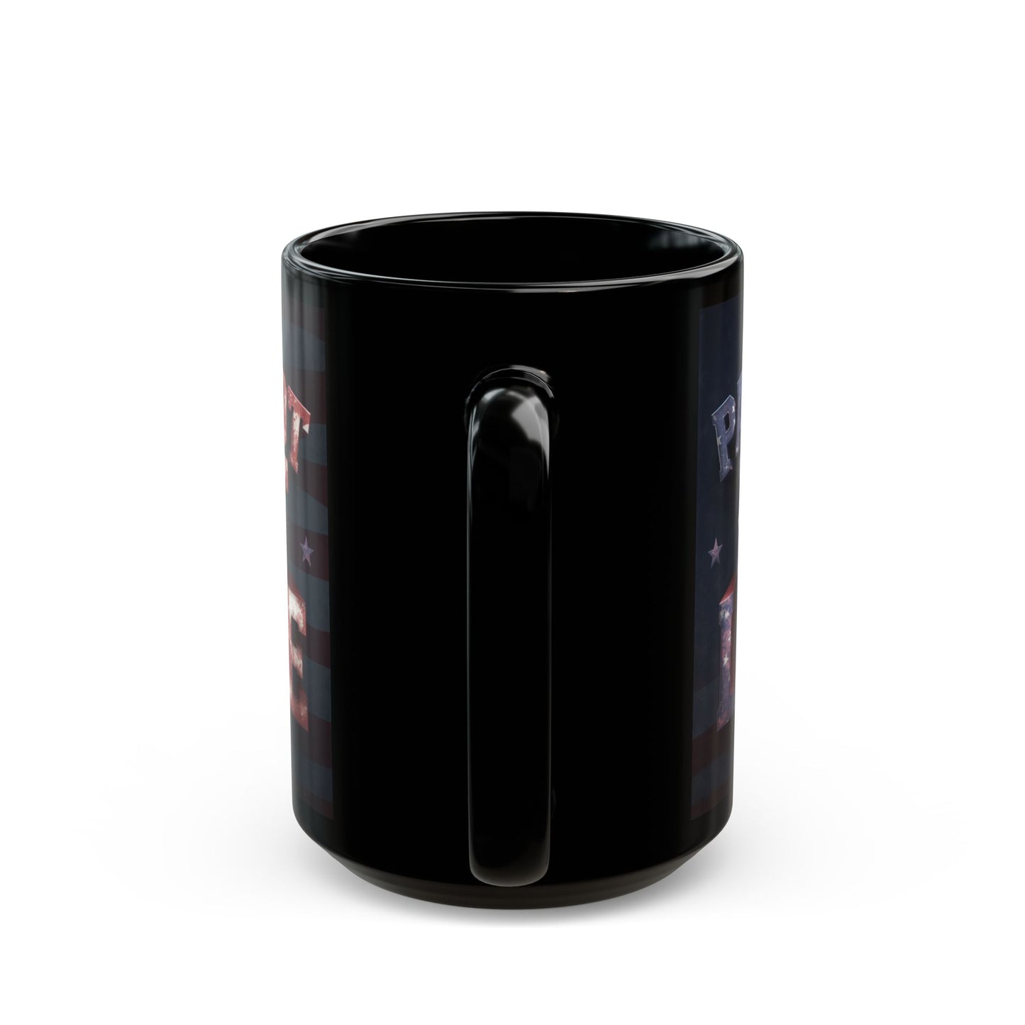 Patriot Fit Life Black Ceramic Mug - 11oz & 15oz