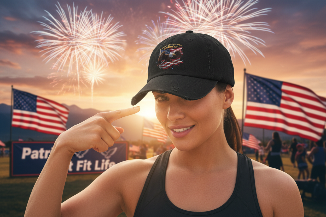 Happy 250th Birthday America Bald Eagle Cap | Distressed Patriotic Hat