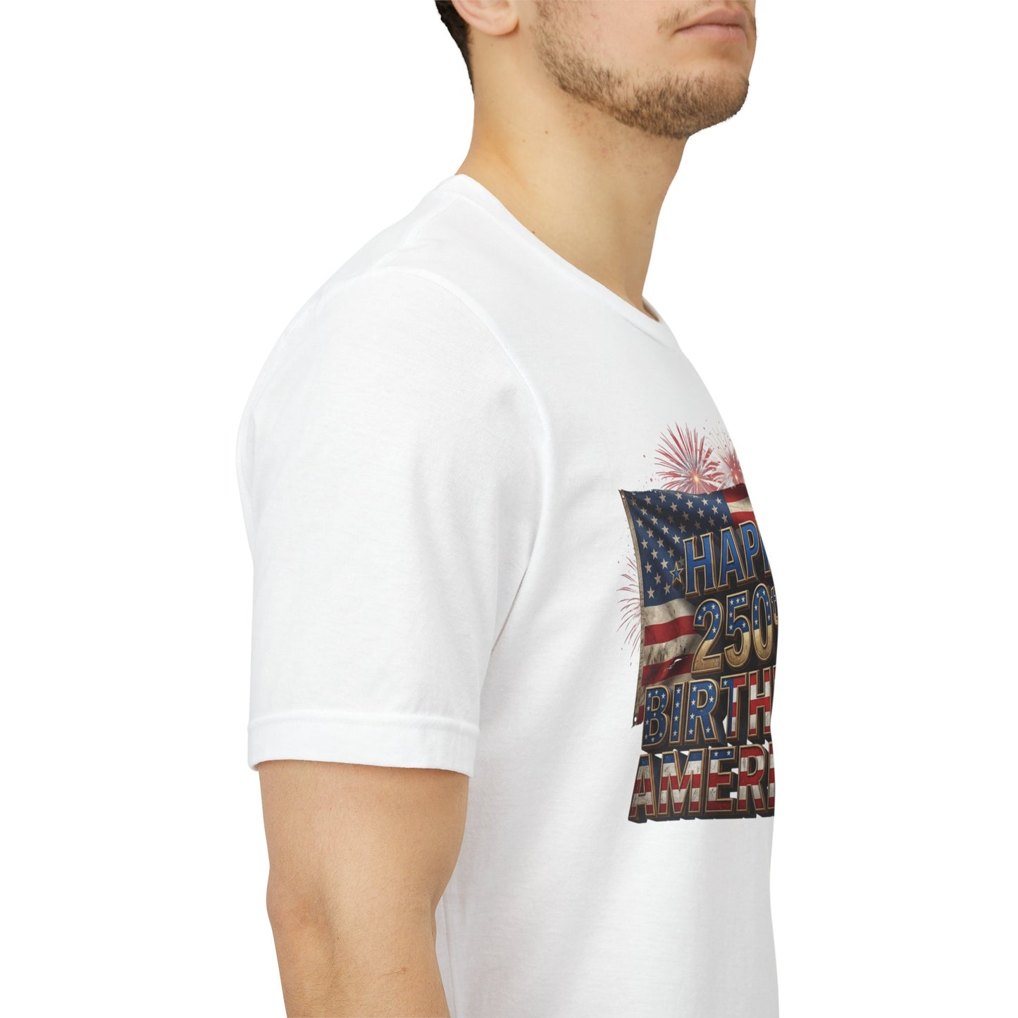 Happy 250th Birthday America T-Shirt | Patriotic Bald Eagle & Flag Tee | July 4th 2026 | 1776–2026