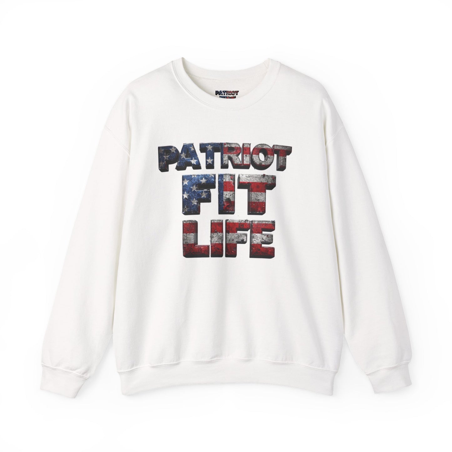Patriot Fit Life Crewneck Sweatshirt - American Flag Graphic Pullover