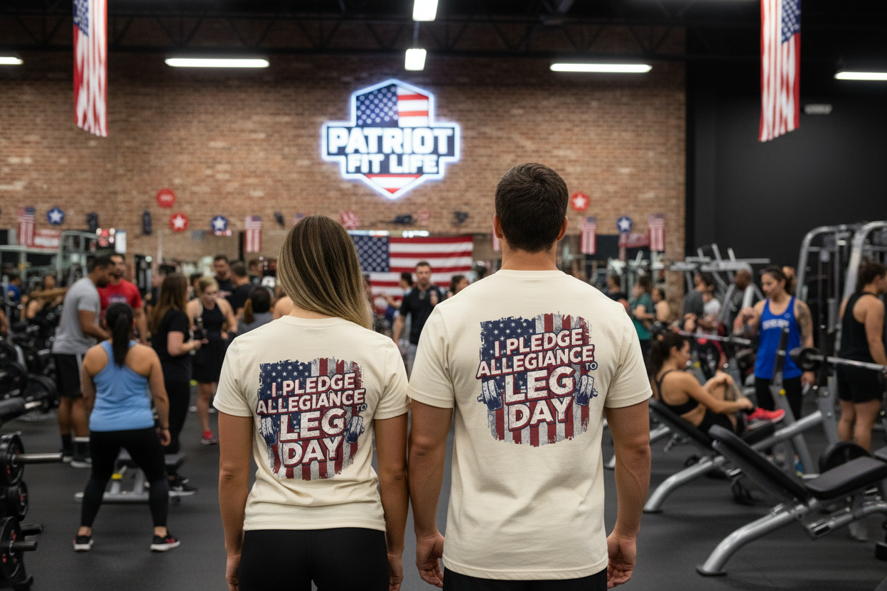 I Pledge Allegiance to Leg Day Shirt | Patriotic Gym Tee
