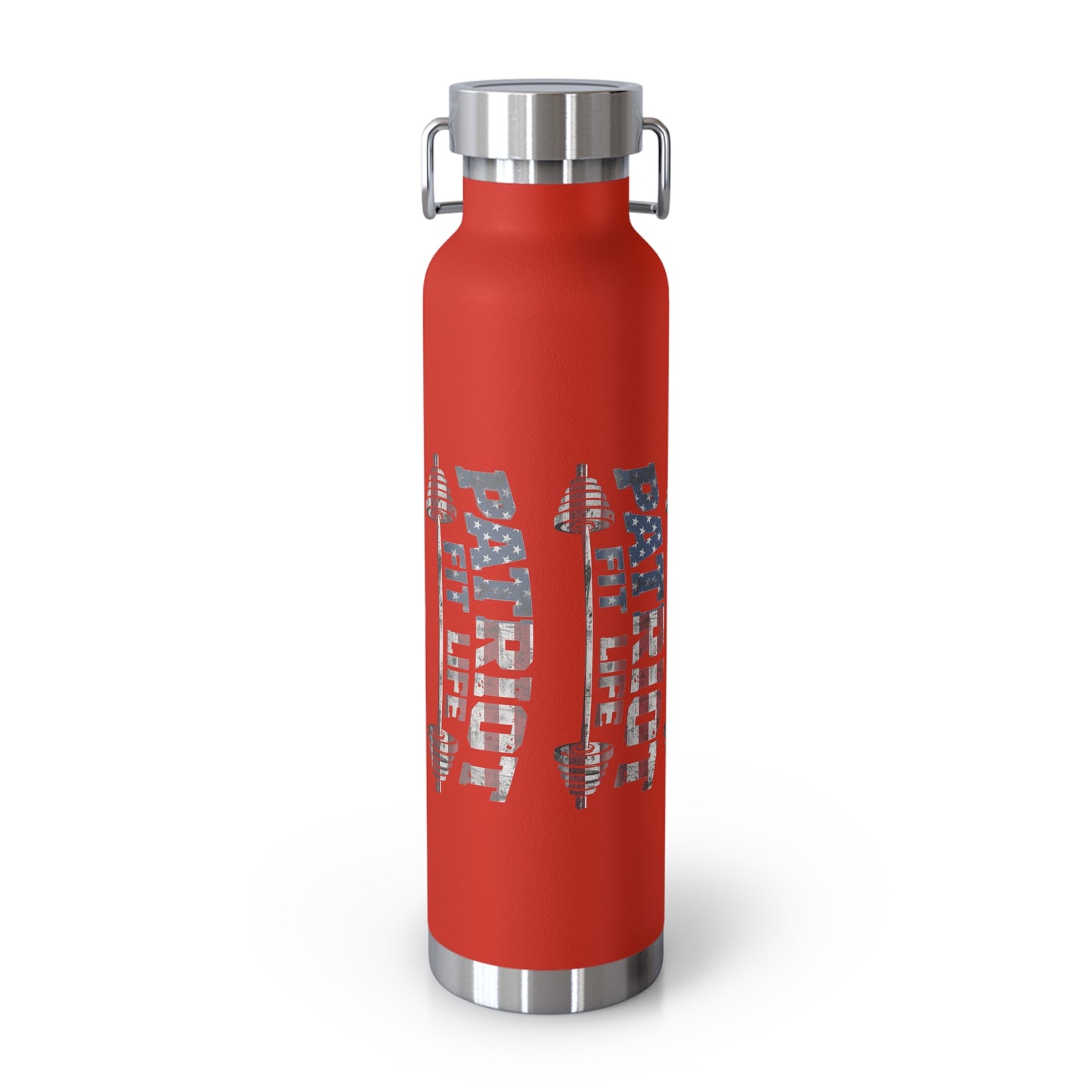 Patriot Fit Life 22oz Copper Insulated Bottle | American Flag Water Bottle