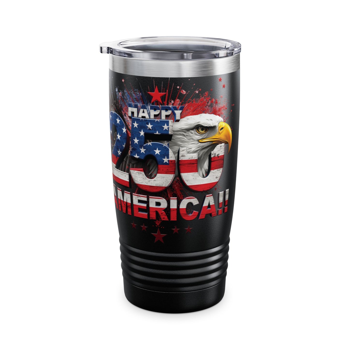 Happy 250th America Eagle Tumbler | 20oz Patriotic Stainless Steel Travel Cup | 1776–2026