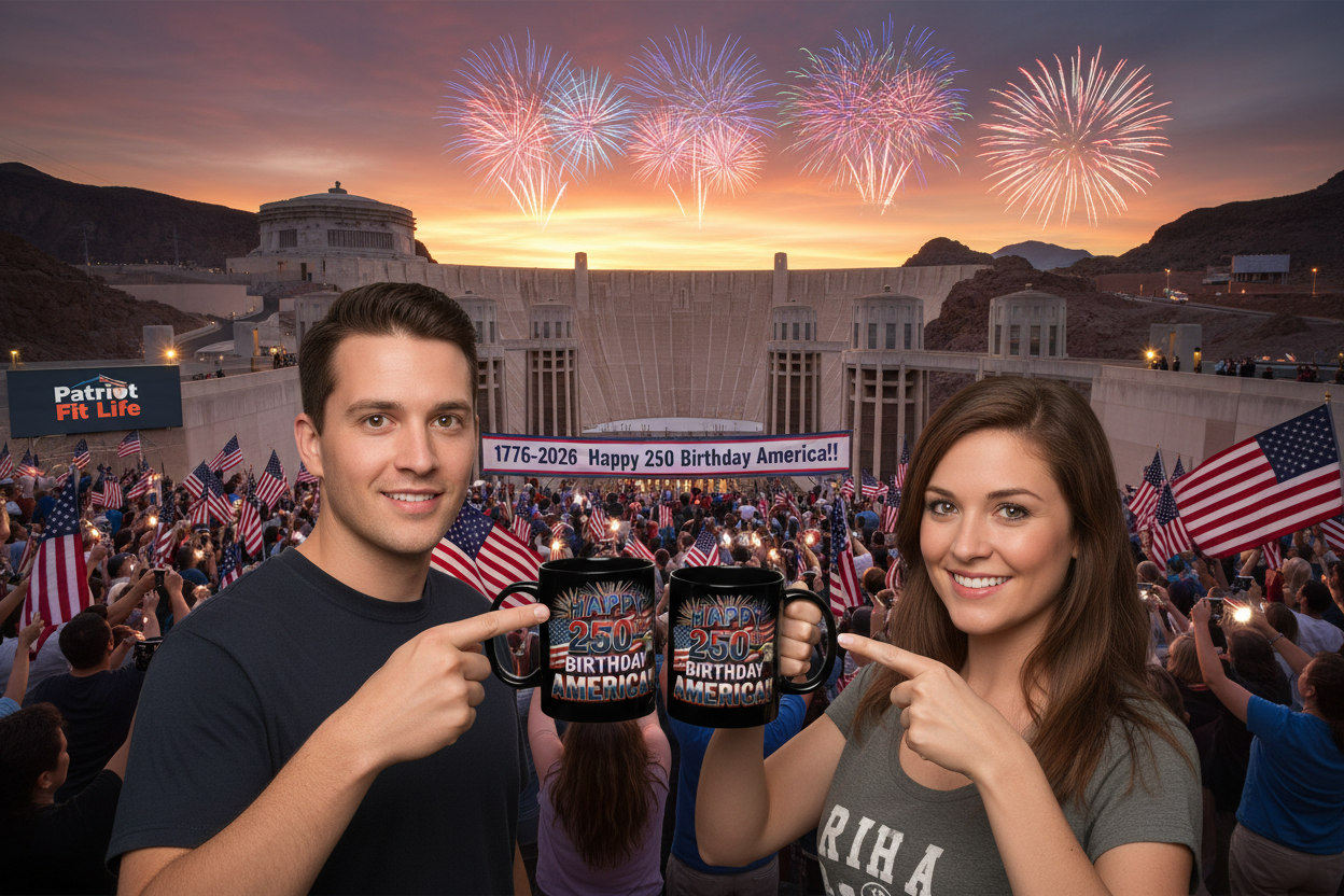 Happy 250th Birthday America Mug | Patriotic Eagle Flag & Fireworks Coffee Cup | 11oz & 15oz