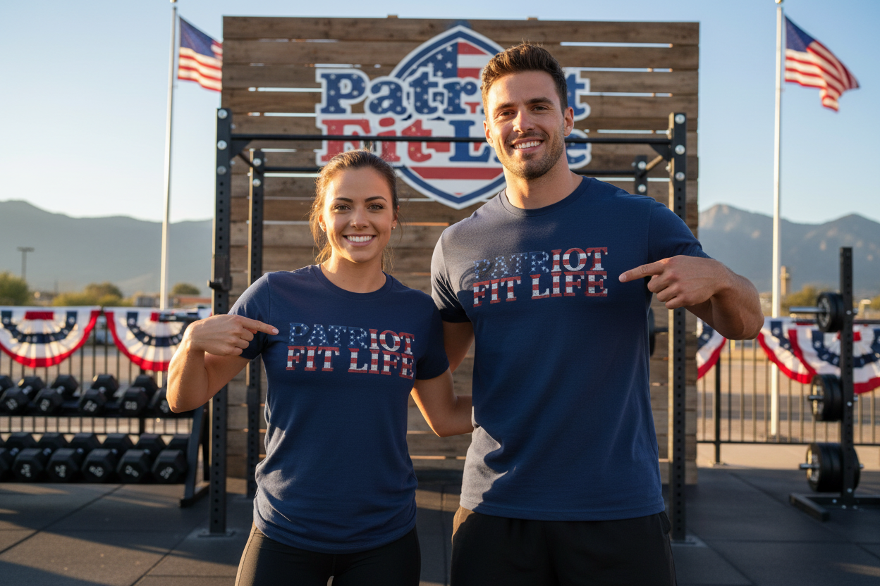 Patriot Fit Life American Flag T-Shirt | Lightweight Fitness Tee