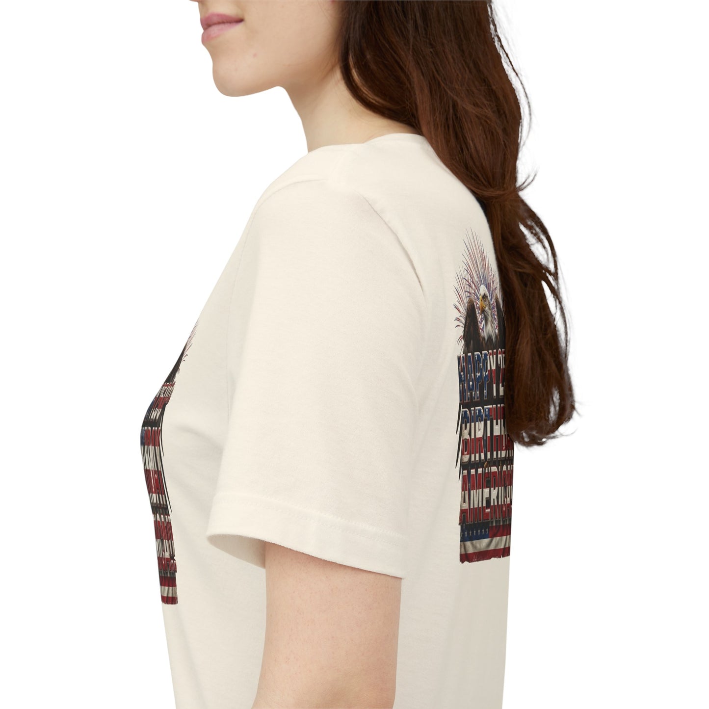 Happy 250th Birthday America T-Shirt | Patriotic Eagle & Flag Tee | Bella Canvas | XS-4XL