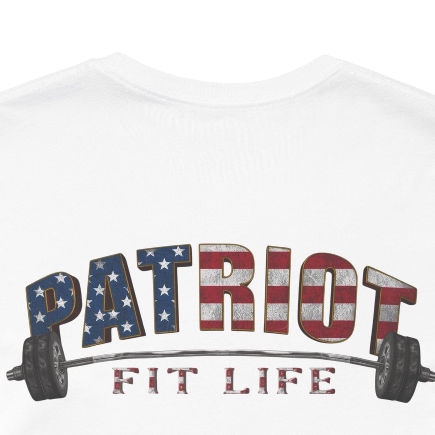 Patriot Fit Life T-Shirt | American Flag Weightlifting Gym Tee