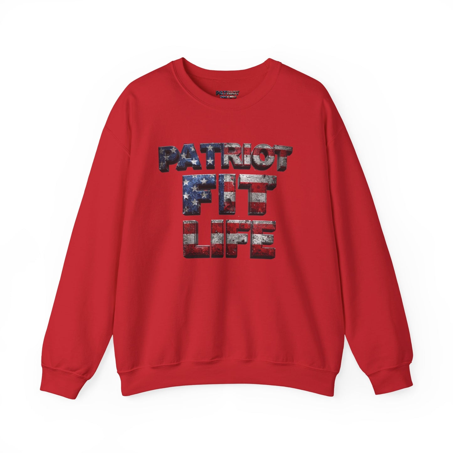 Patriot Fit Life Crewneck Sweatshirt - American Flag Graphic Pullover