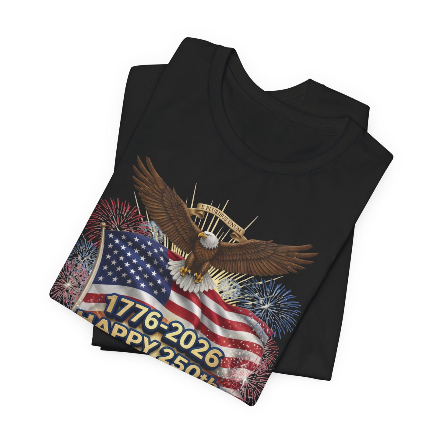 Happy 250th Birthday America T-Shirt – 1776-2026 Patriotic Eagle Flag Tee