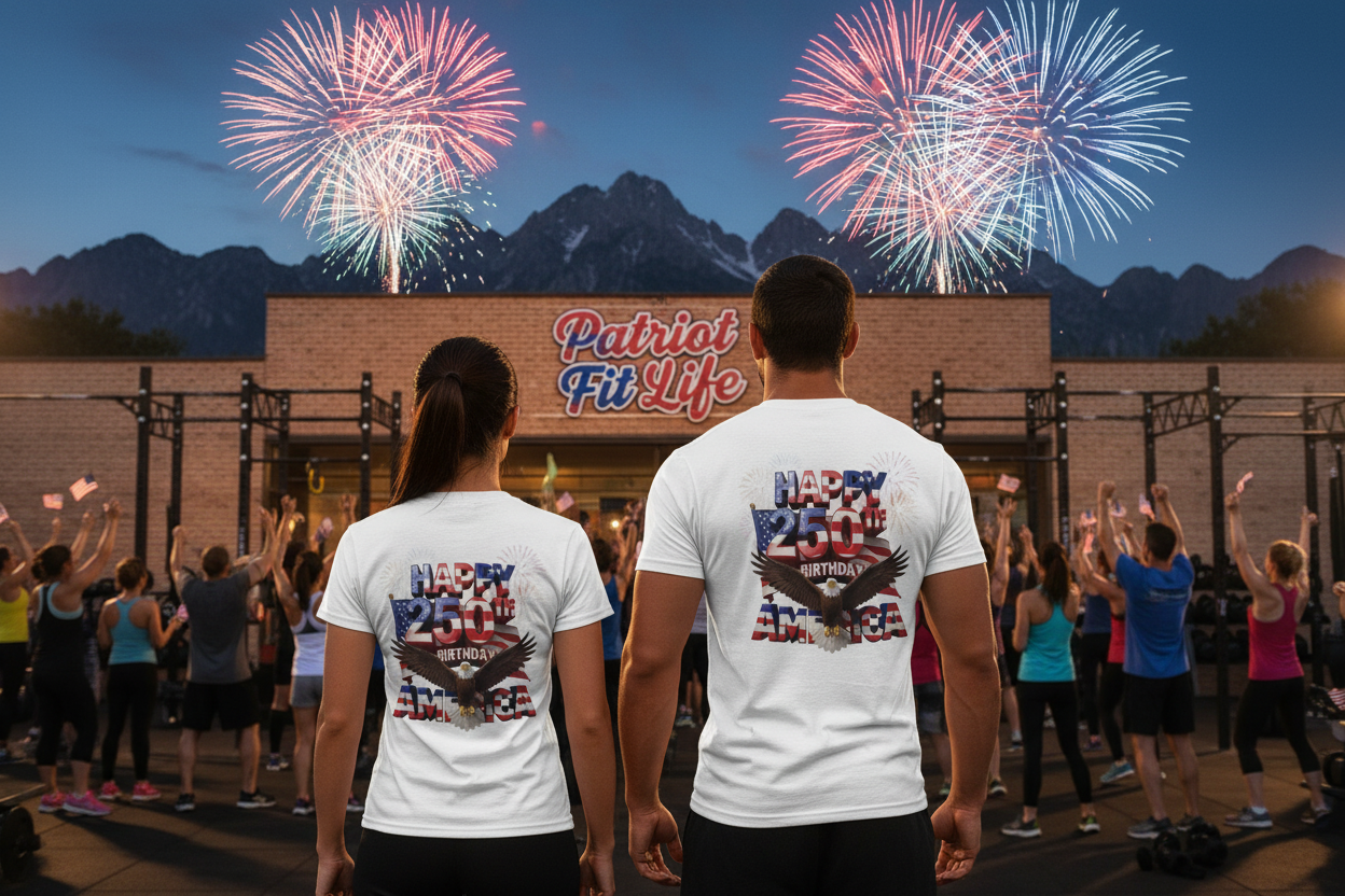 America 250th Birthday Eagle Fireworks T-Shirt | Patriotic Tee