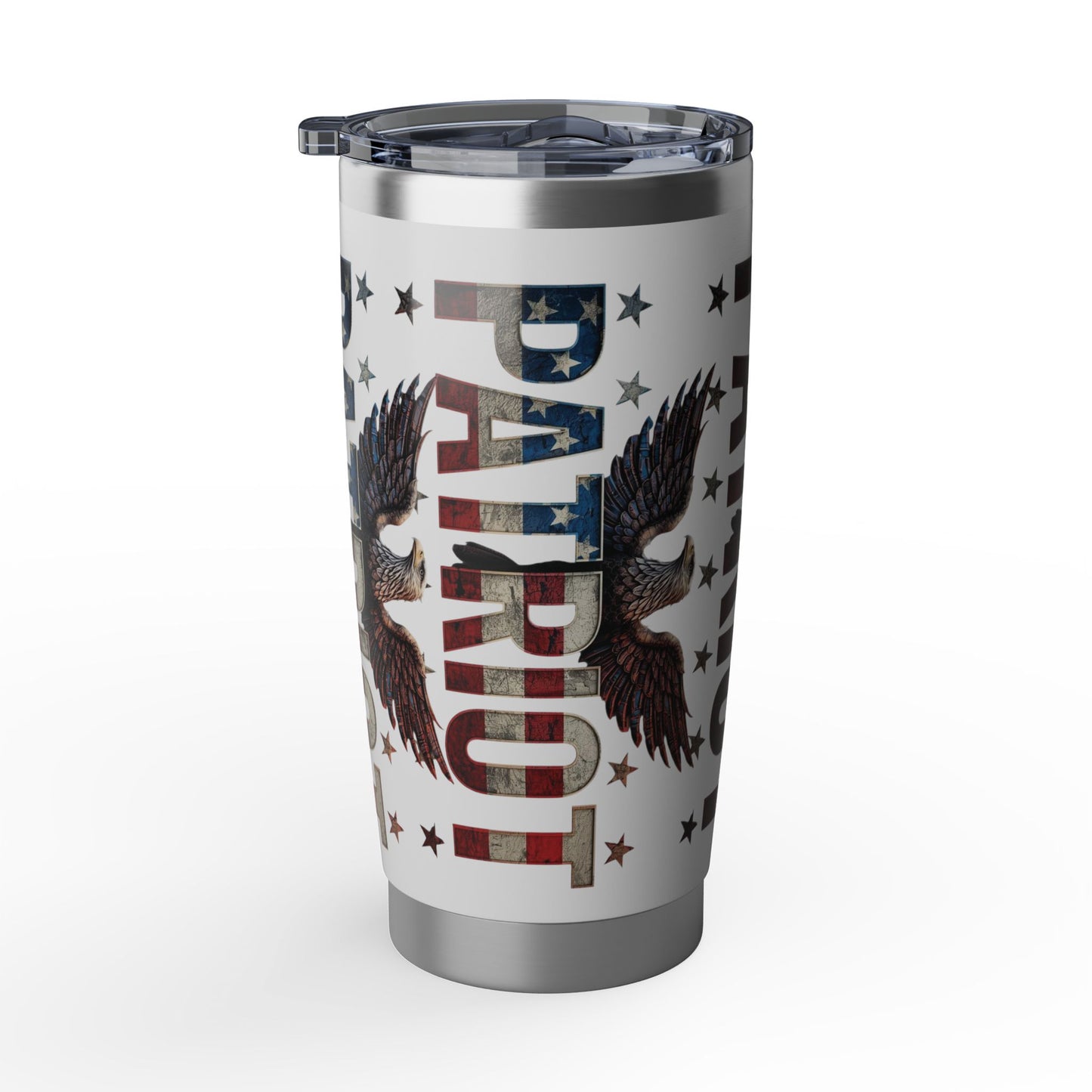 Patriot 20oz Tumbler - American Flag Eagle Stainless Steel Travel Mug