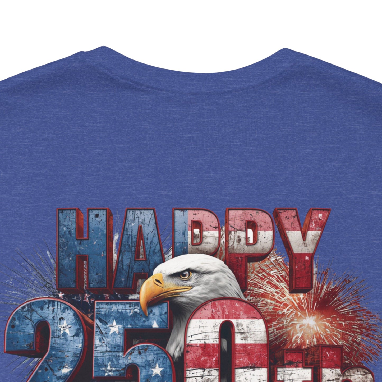 Happy 250th Birthday America T-Shirt | Patriotic Bald Eagle USA Flag Tee | 1776–2026
